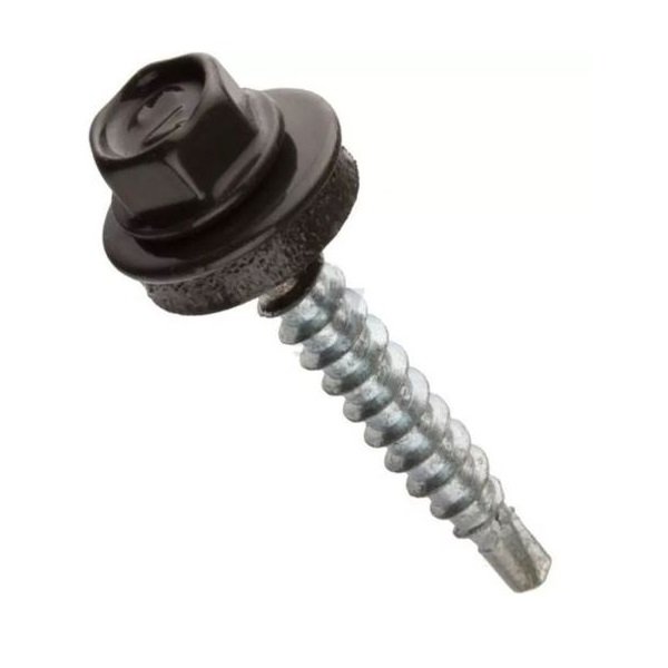 203541 Саморез КРсв. 4,8х28 RAL-8017 (коричн.) (60 шт) - ведро малое Э