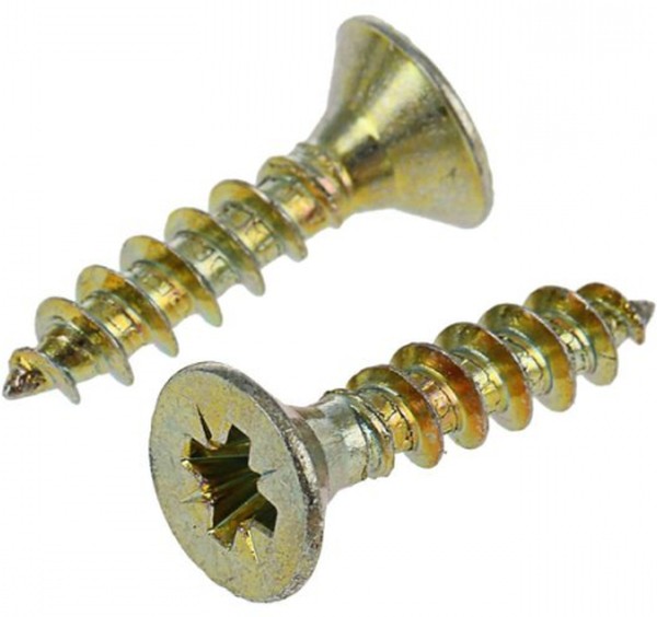 075891 Саморез ШУ 12х3,5 универ., желтый цинк (200 шт) - коробка с ок. Э