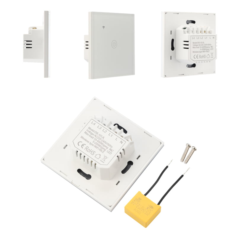 SEC-HV-801W Выключатель однокнопочный Умный Wi-Fi белый SECURIC