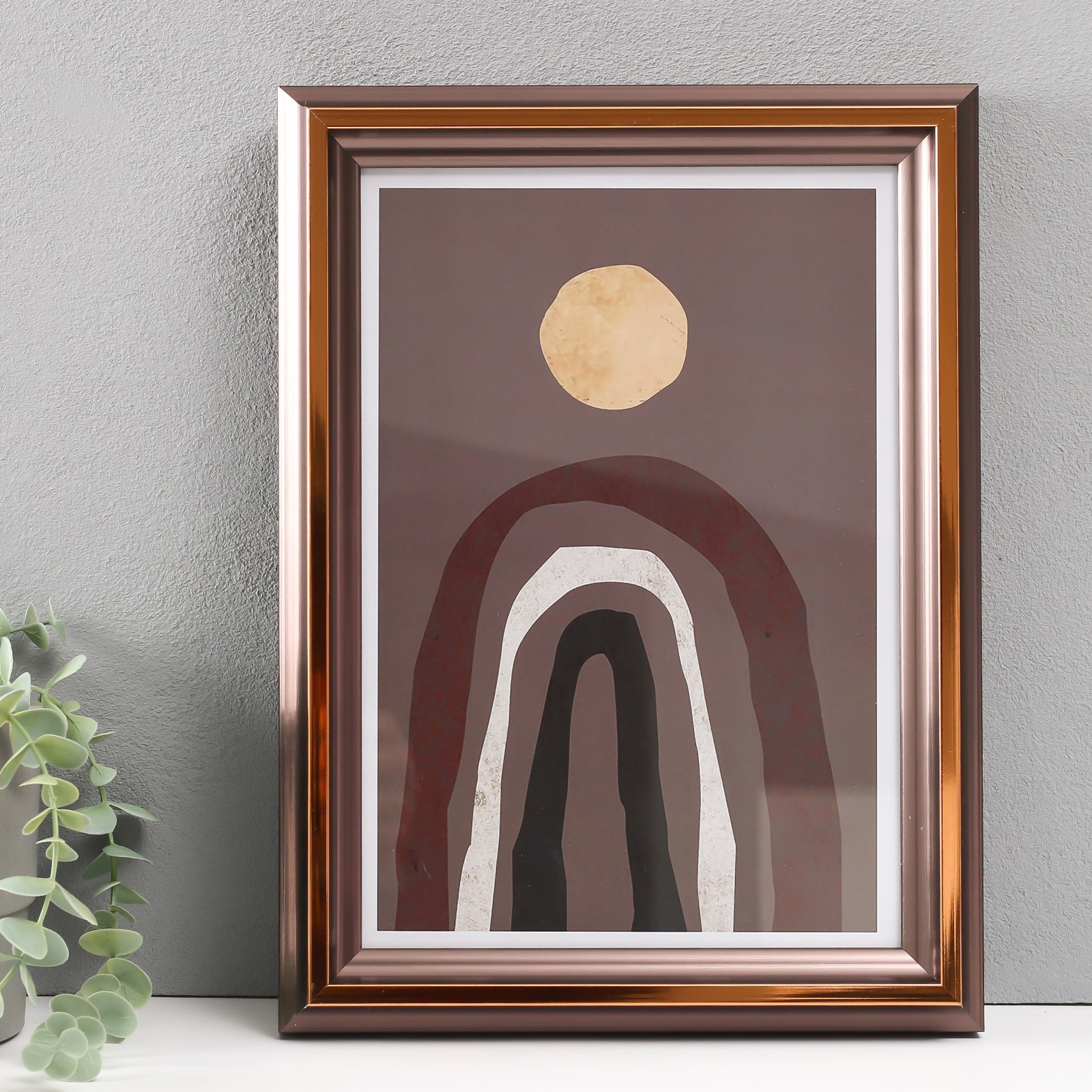 10175444 Фоторамка Стефания 26х34,5 см темное дерево