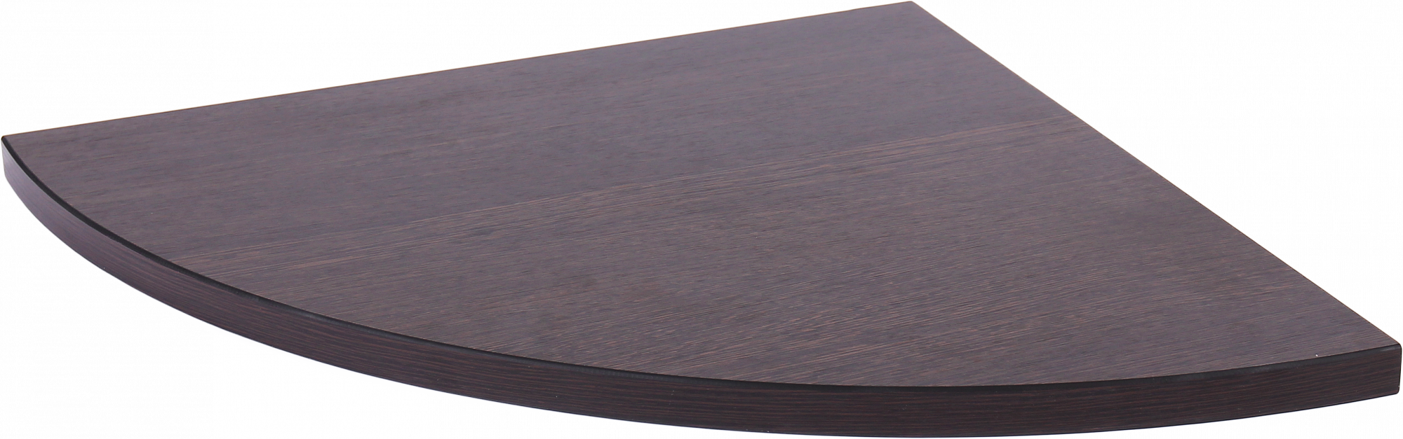 LWOWCSR35 Полка дерев. угловая (35х35х1,6 см) дуб венге