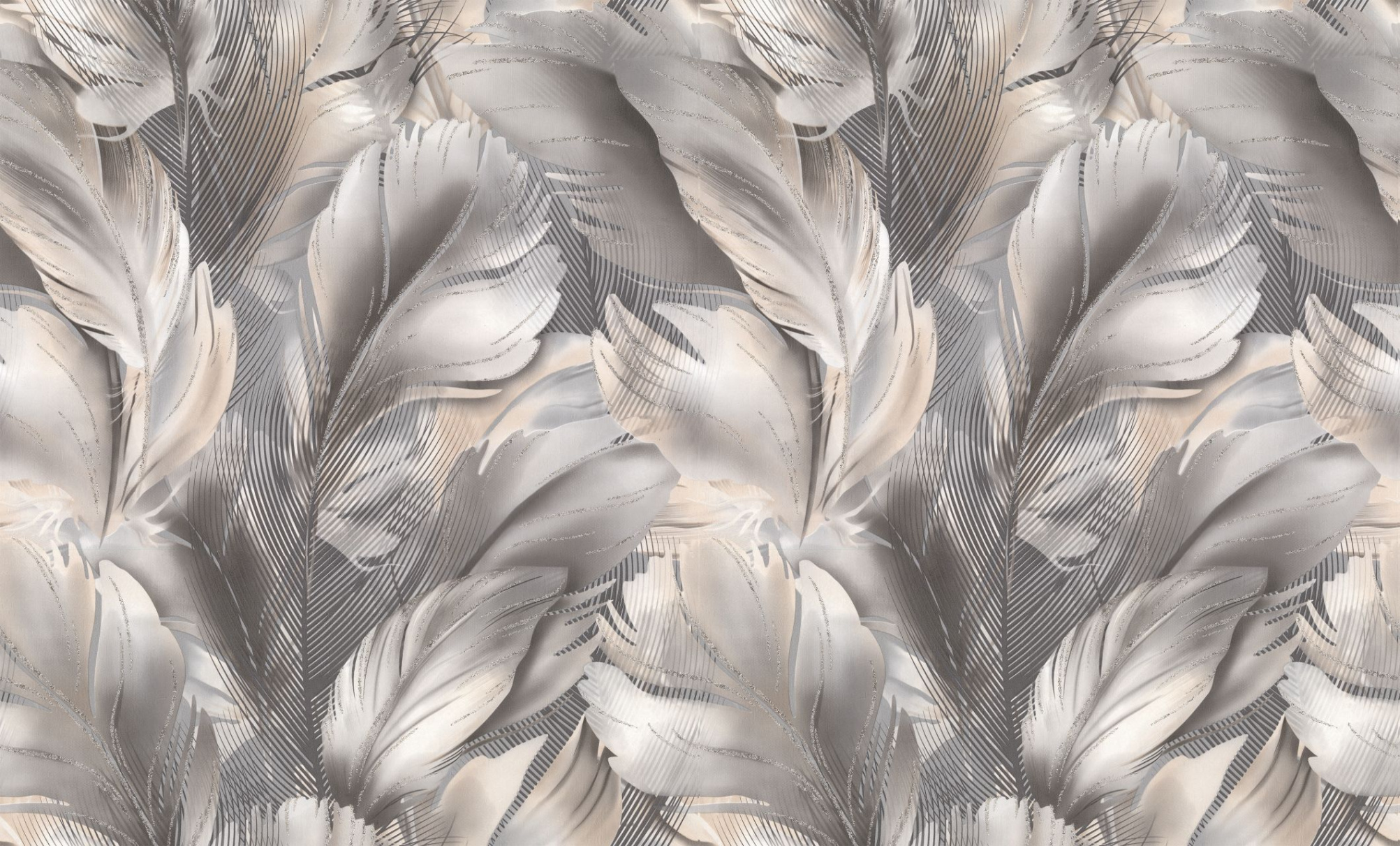 HC72172-42 Обои флизелиновые Aura мотив серый  1,06х10,05м