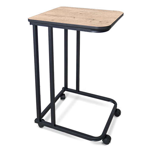 792615013 Столик приставной LAKSI НЭО на колесиках черный матовый-дуб ирландский