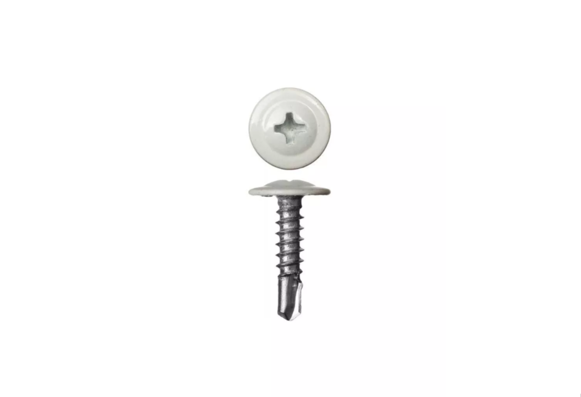 226801 Саморез СММ сверло 4,2х16 (200шт)  RAL 9003 (белый) Э