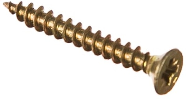 075851 Саморез ШУ 25х3,0 универ., желтый цинк (200 шт) - коробка с ок. Э