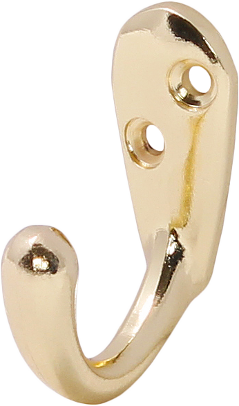 LK0101GO Крючок одинарный, маленький, золото