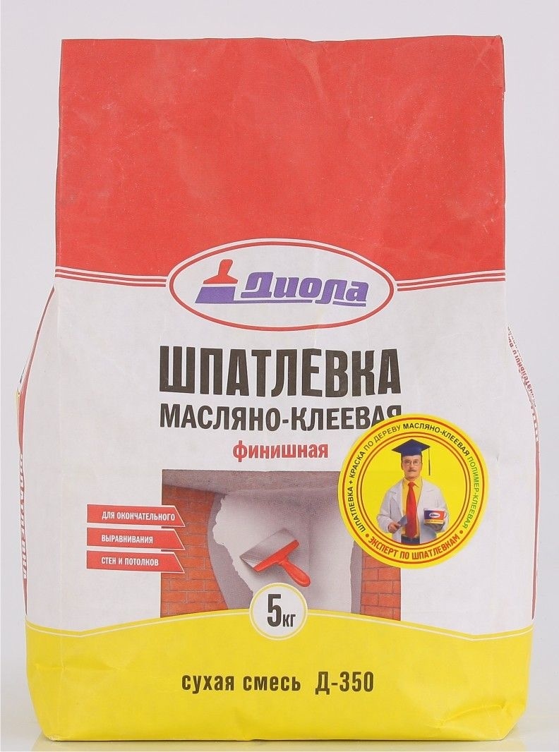 Шпатлевка  Диола маслянно-клеевая  финишная Д-350 5 кг
