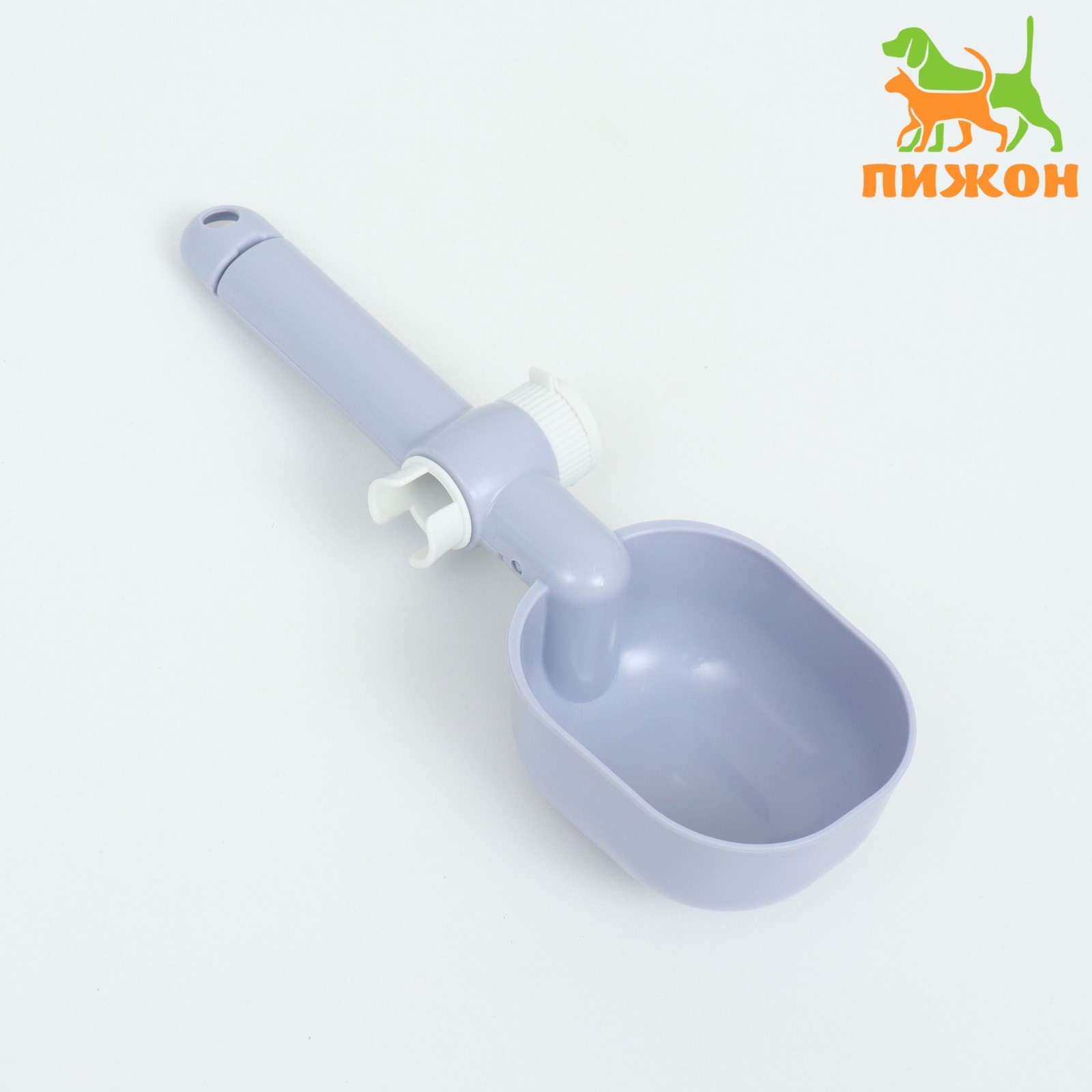 9952489 Совок для корма 23х7,5см серый