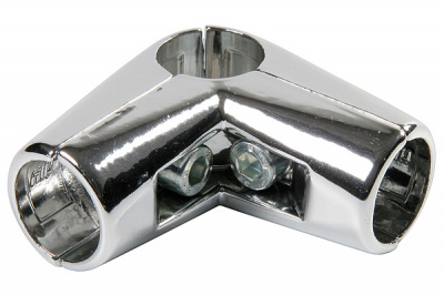 127452 Соединитель 3-х труб угловой хром (1 шт) Tech-Krep