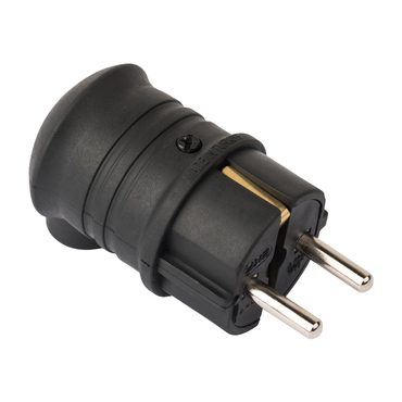 RPS-017-16-230-44-r Вилка угловая каучуковая 230В 2P+PE 16A IP44 EKF PROxima
