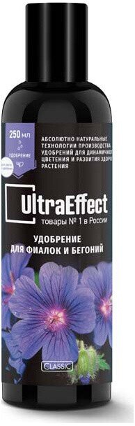 057843 Удобрение UltraEffect для  фиалок и бегоний 250 мл