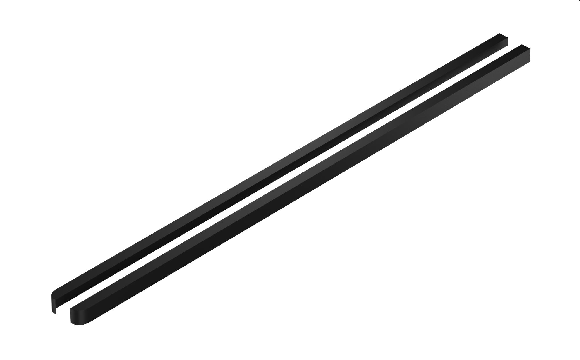 L6176BL Заглушка декоративная на кронштейн L9240 (406 mm) пара черная