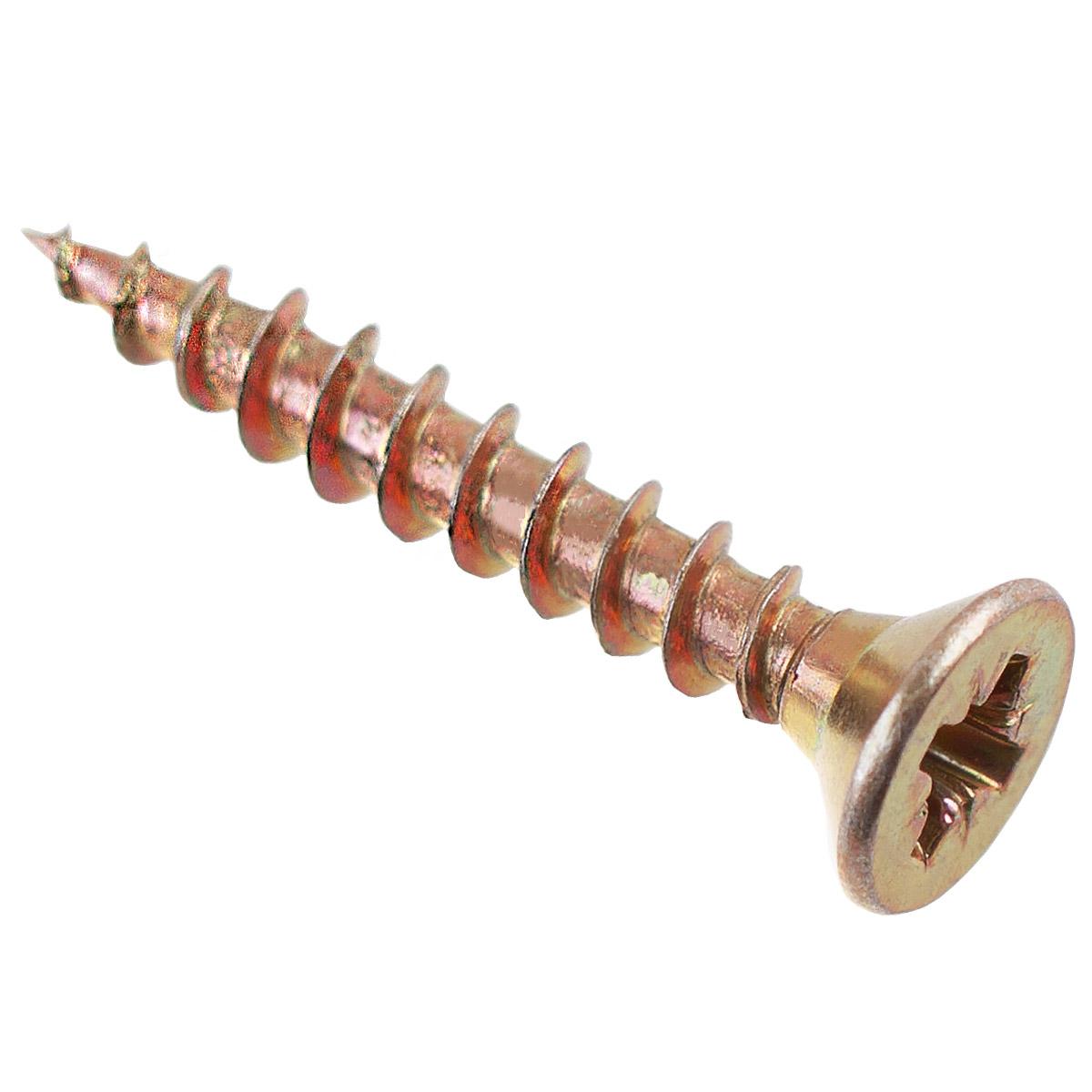 076001 Саморез ШУ 20х4,0 универ., желтый цинк (200 шт) - коробка с ок Э