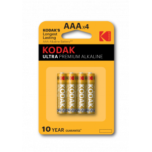 Б0005128 Батарейки Kodak LR03-4BL ULTRA PREMIUM Alkaline 4шт