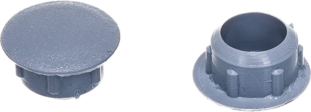 553120 Заглушка декоративная 10 мм светло-серая (35 шт) - пакет Э