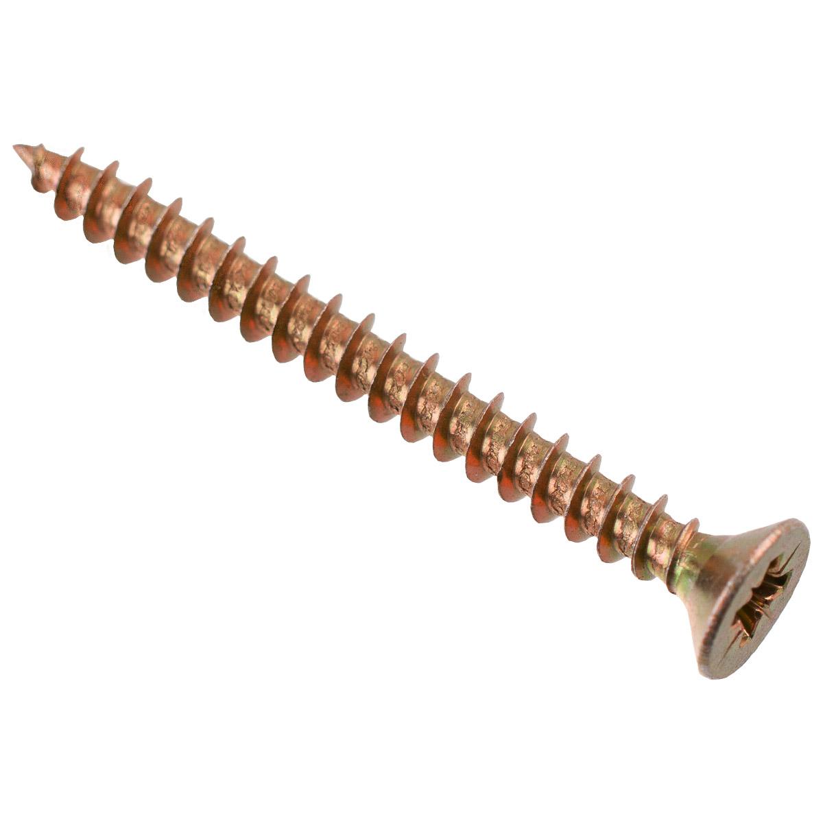 076301 Саморез ШУ 60х6,0 универ., желтый цинк (100 шт) - коробка с ок. Э