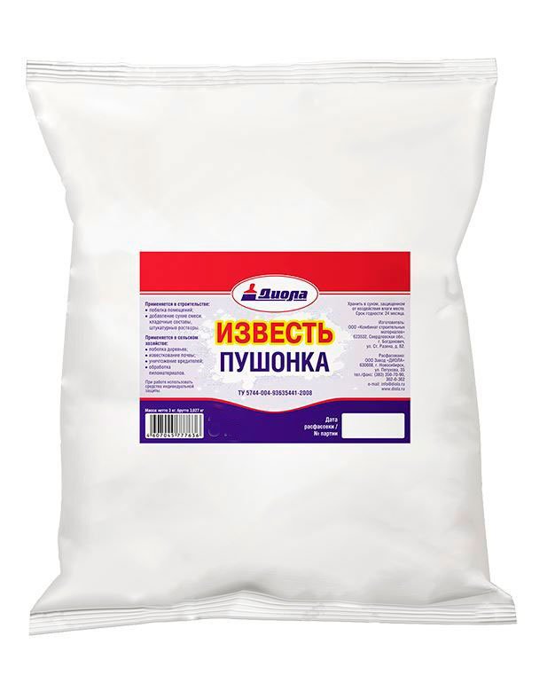 Известь пушонка 10 кг Диола
