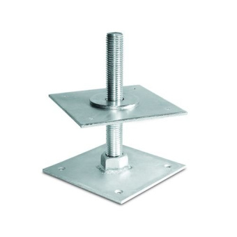 13-0022240 Лифт регулиров. 100х100х4,0мм со шпилькой М20 Н 200мм