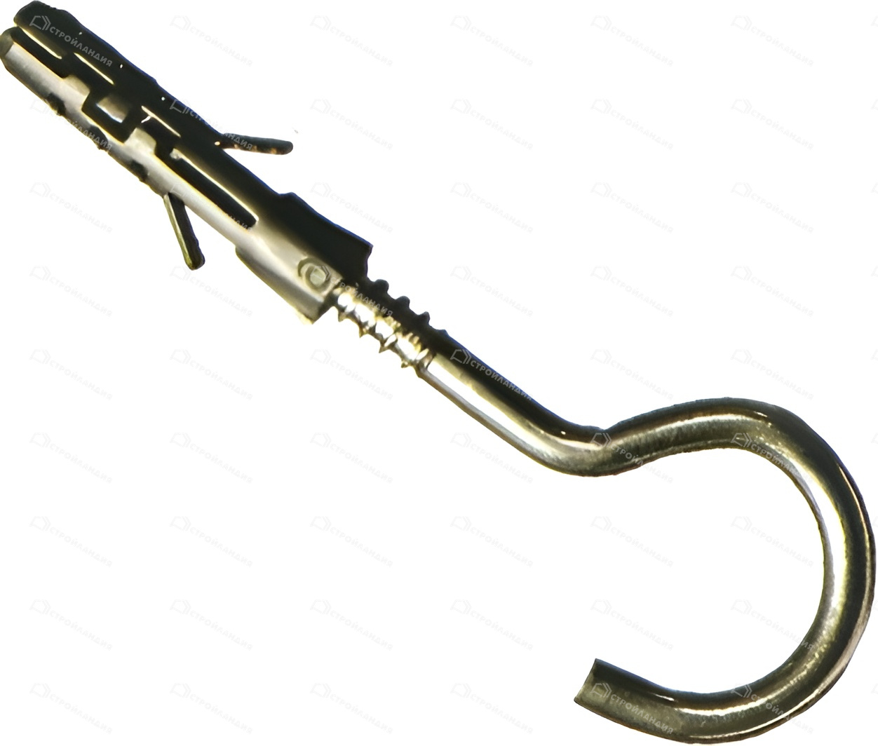 147454 Шуруп-полукольцо 6х80+Дюбель 4-расп. 12х60 (2 шт) - пакет СФ