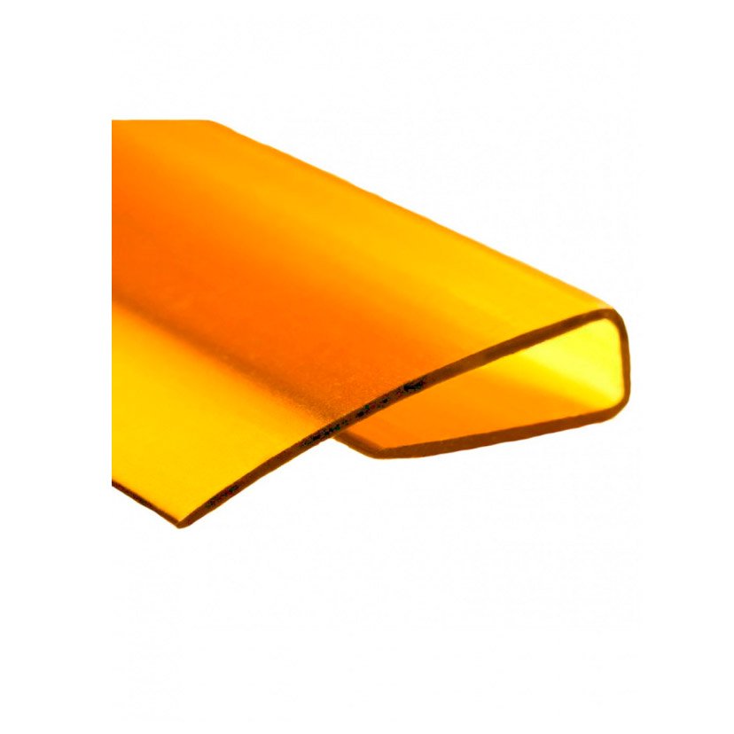 Профиль торцевой для поликарбоната PU 6мм 2,1м оранжевый