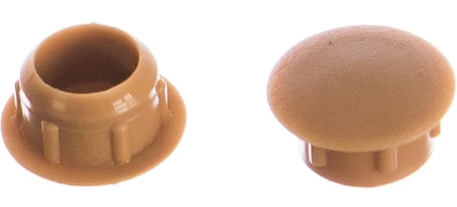 020310 Заглушка декоративная 10 мм бук (35 шт) - пакет Э