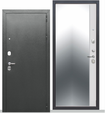 Дверь метал.ТАЙГА 9  Зеркало