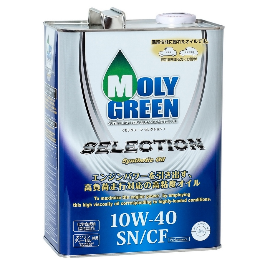 470146 Масло моторное 10W40 Molygreen Selection SN-CF Синтетическое 4л