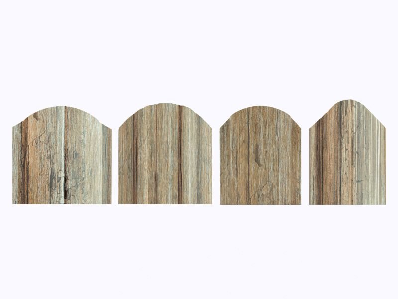 Забор Пикет (0,45, светлое дерево с сучками MULTI, 1 700)