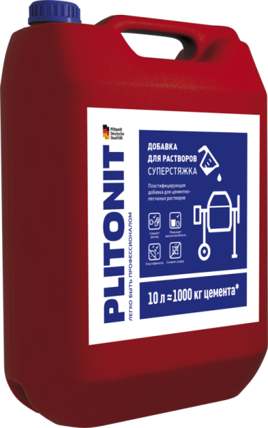 Добавка для растворов СуперСтяжка Плитонит 10л