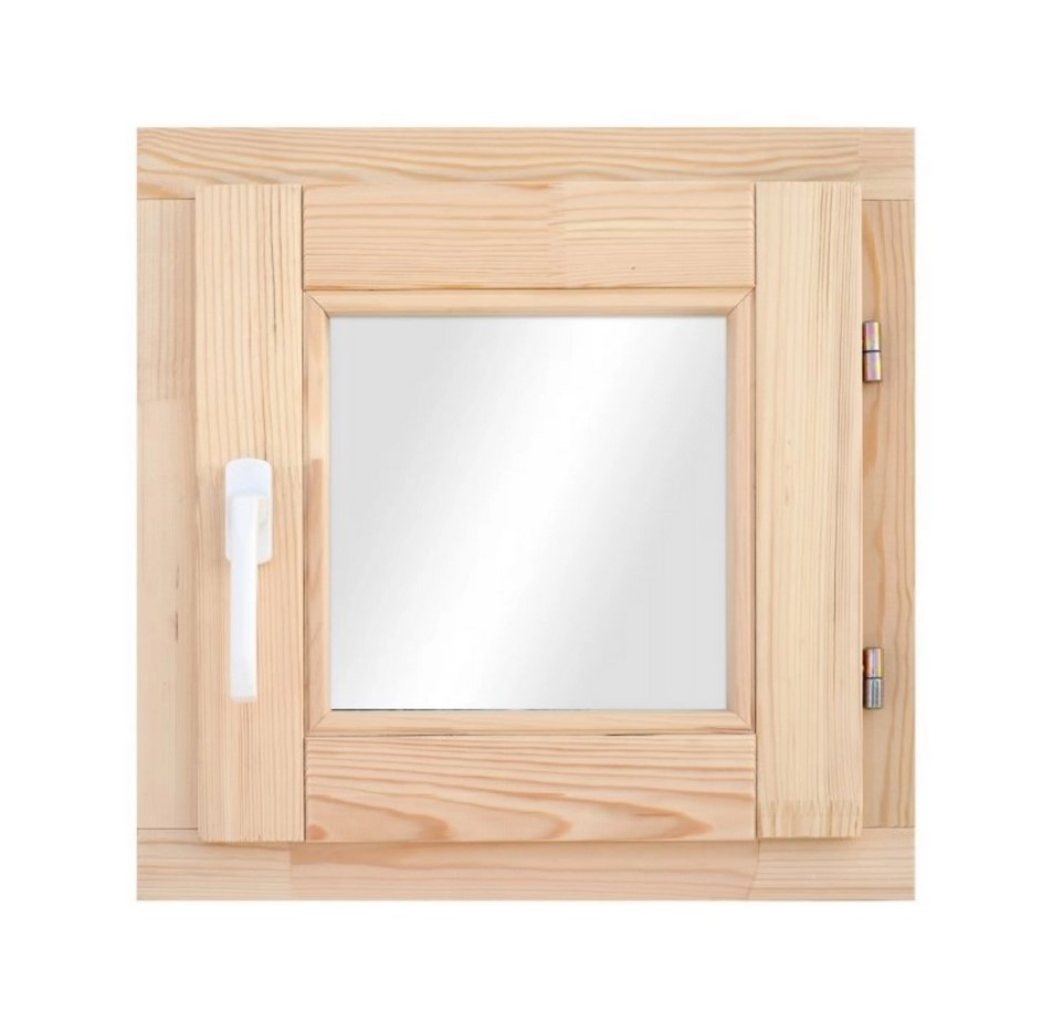 Окно деревян. однокамерн.стеклопакет 580х580мм