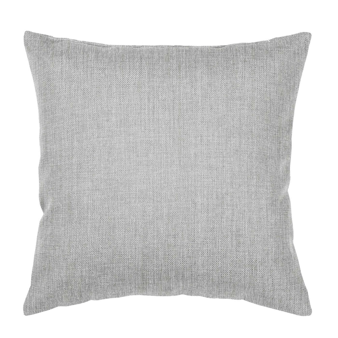 777033 Подушка декоративная Рогожка 40х40 см цвет Пепельно-серый