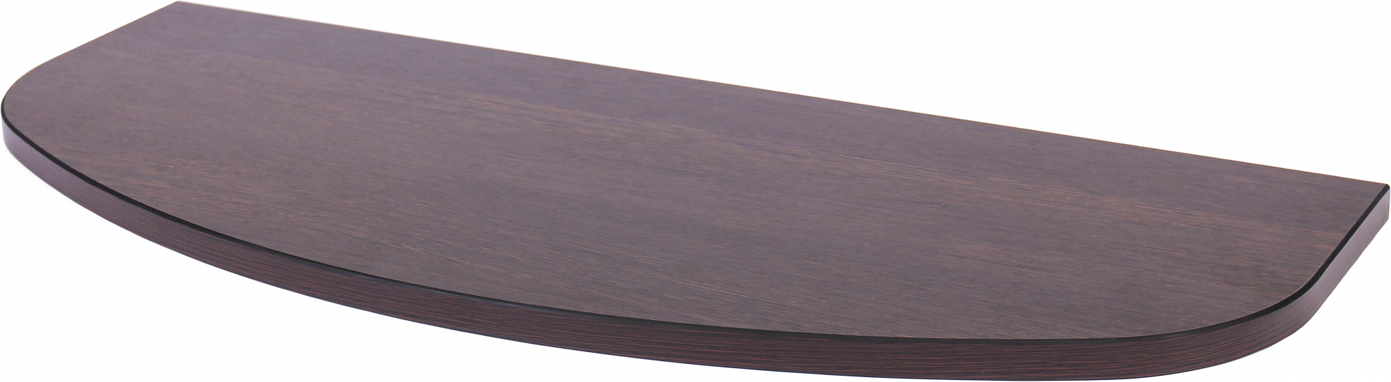 LWOWCU625 Полка дерев. фигур. (60х25х1,6 см) дуб венге