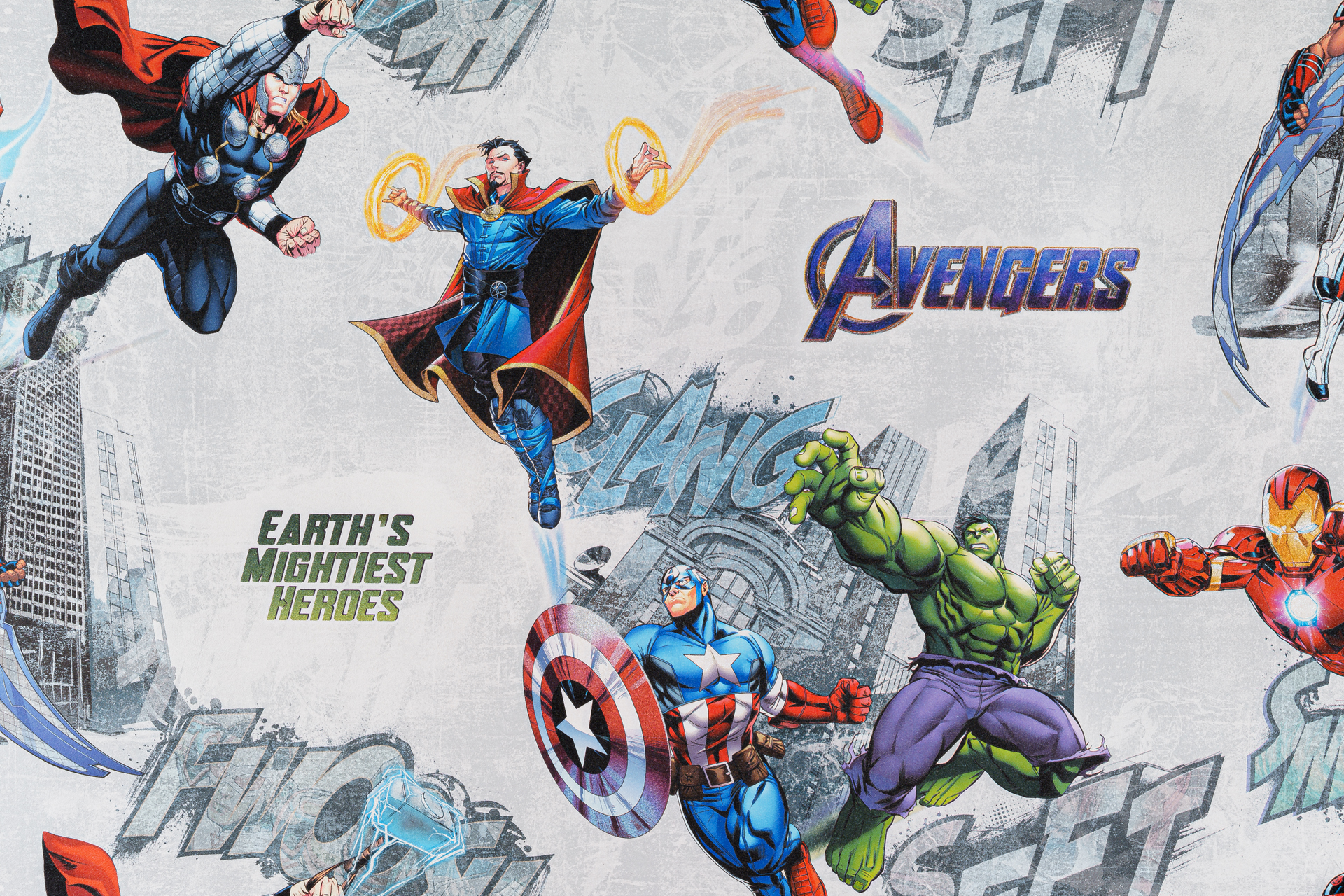 10908-01 Обои флизелиновые Герои мотив серый 1,06×10м