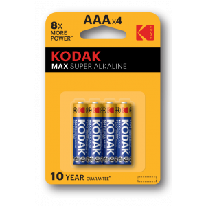 Б0005124 Батарейки Kodak LR03-4BL MAX SUPER Alkaline 4шт