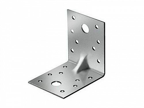 13-0011160 Уголок крепежный усилен 90х90х65х2,0 мм оцинк. (1-50) Э