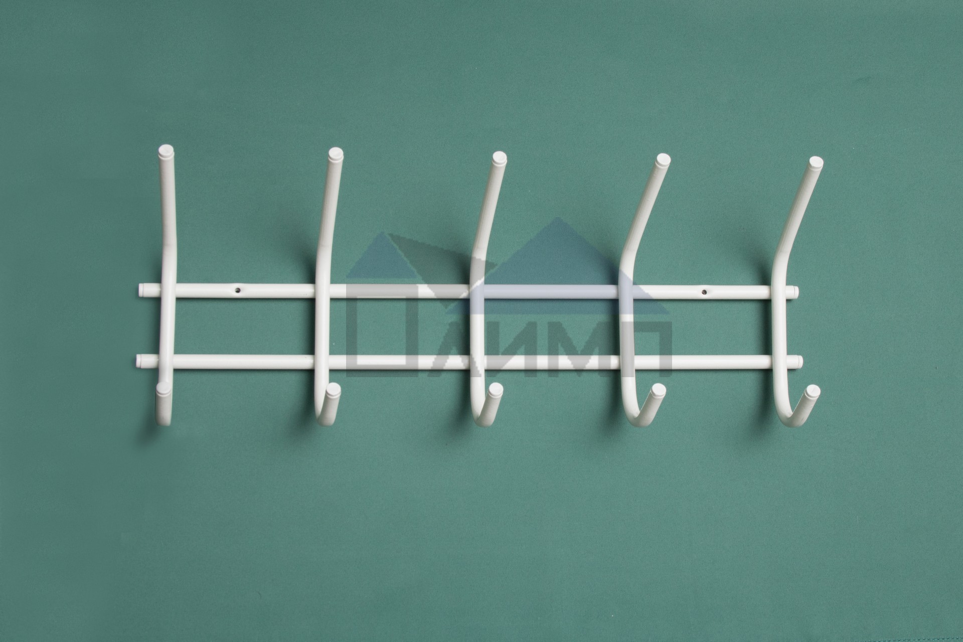 1205 Вешалка для одежды 5 крючков (белый)