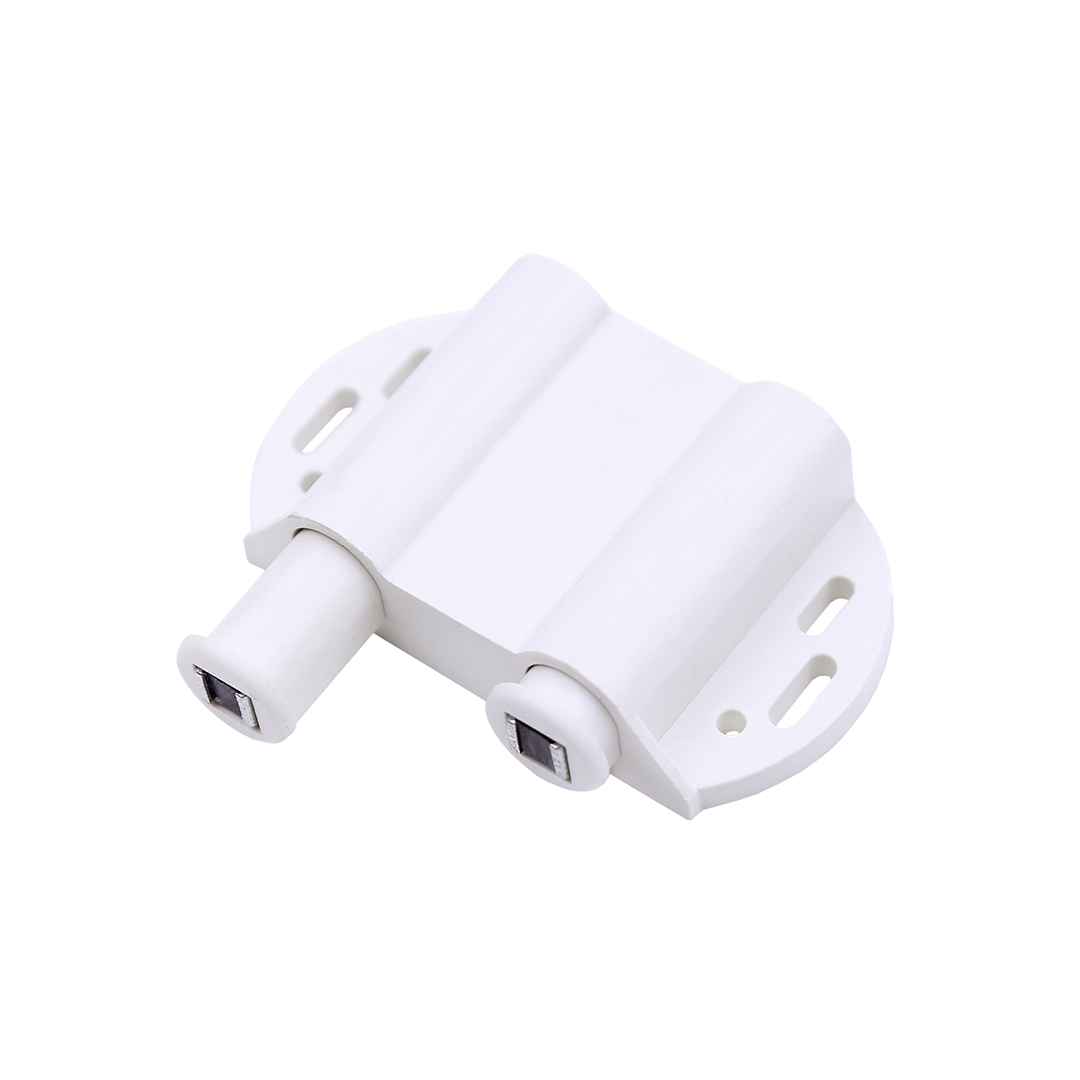 014894 Магнитный держатель двойной для стеклянного фасада, белый MARLOK