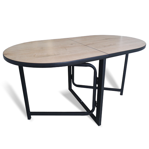 792615025 Столик журнальный овальный LAKSI ДЖОЙ раскладной дуб ирландский ЛДСП 22мм