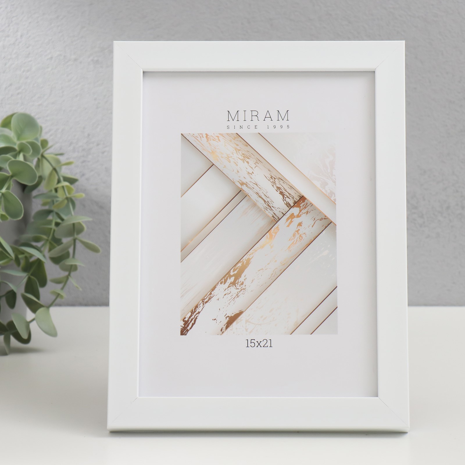 6893940 Фоторамка пластик со стеклом Gallery 15х21 см, цвет белый