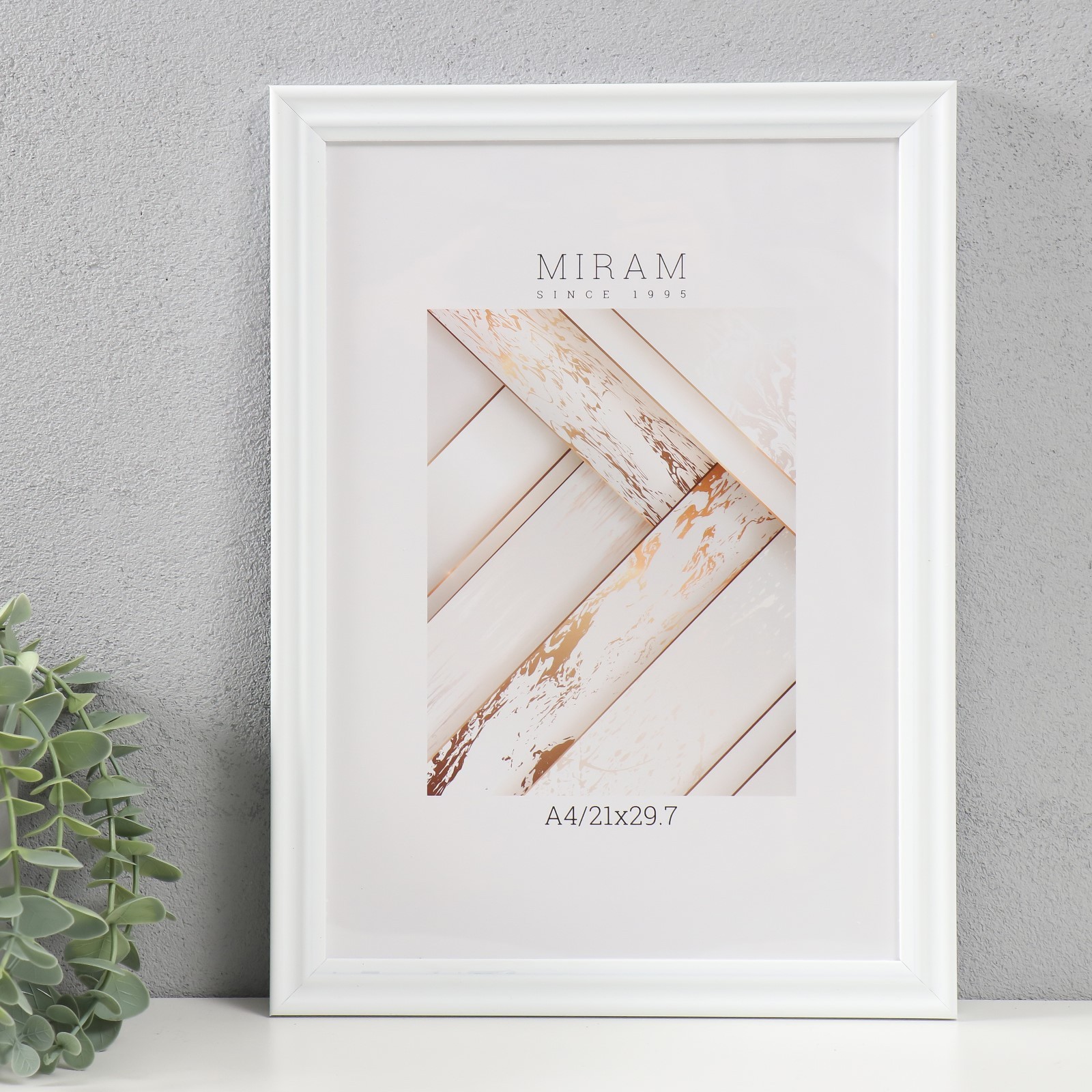 4825872 Фоторамка пластик Gallery 21х29,4 см. цвет белый