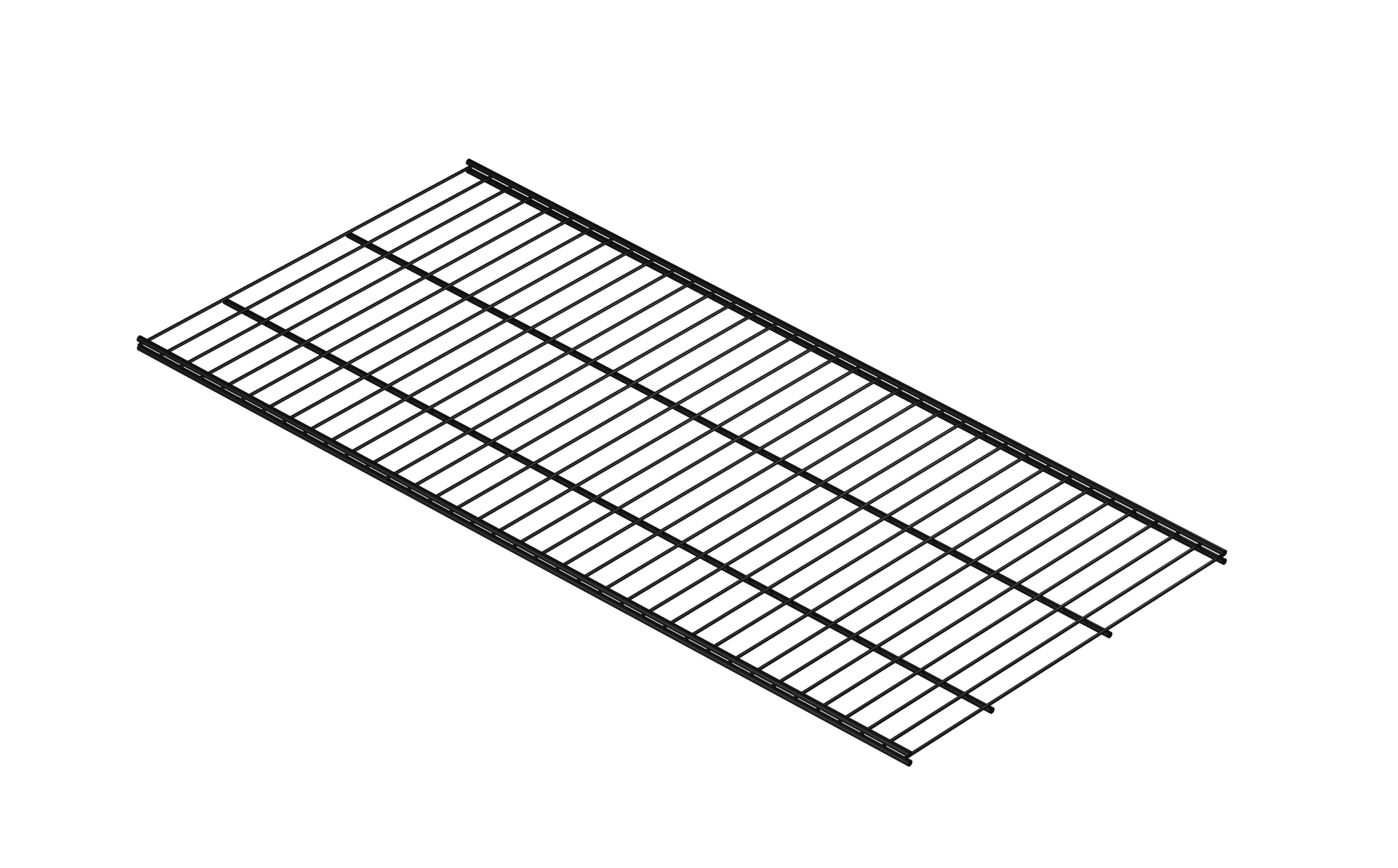 L9994BL Сеточная полка 903х406мм черный