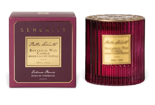 909535 Свеча Serenity Belle serenite Тубероза и ягоды 9х9,5см 2 фитиля