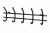 1205 Вешалка для одежды 5 крючков (черный муар)