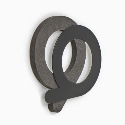 4757208 Часы-наклейка Аба, d-70 см, черные1