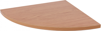 LWOKCSR35 Полка дерев. угловая (35х35х1,6 см) дуб