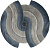 GP-00105156 Ковер SAFIR KARMEN HALI 00836T, 1,56х1,56, DAIRE, GREY-BLUE