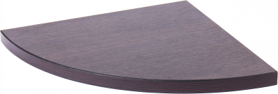 LWOWCSR25 Полка дерев. углов. закр. (25х25х1,6 см) дуб венге