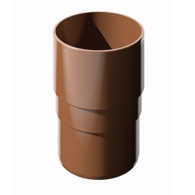 Муфта трубы ПВХ коричневый