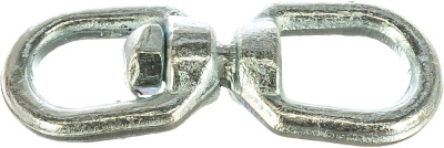 7-0017120 Вертлюг петля-петля оцинк.  6мм (1 шт) Э