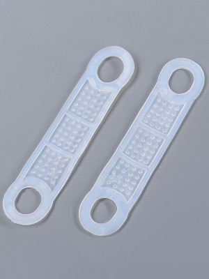 4077210 Накладки силиконовые, антискользящие для вешалок, 10х2,2 см